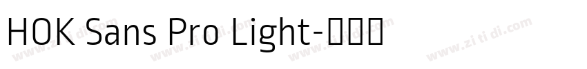 HOK Sans Pro Light字体转换